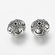 Antique Silver Tone Flat Round Tibetan Style Alloy Beads X-LF1617Y-NF-2