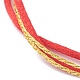 Fabbricazione di braccialetti a più fili con filo di nylon regolabile AJEW-JB00916-02-2