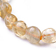 Bracelets élastiques à perles de citrine naturelles BJEW-K213-62-3