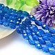 Faceted Oval Imitation Austrian Crystal Bead Strands G-M188-13x10mm-25A-1