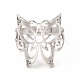 304 anillo ajustable mariposa con estrella de acero inoxidable para mujer RJEW-B027-08P-2