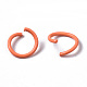 Spray Painted Iron Open Jump Rings X-IFIN-T017-04A-4