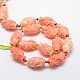 Synthetic Coral Carven Beads Strands CORA-G112-A-01-2