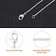 Benecreat Messing-Kastenkette zur Herstellung feiner Halsketten NJEW-BC0001-03S-3