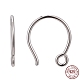 Крючки для сережек из стерлингового серебра с родиевым покрытием X-STER-N0001-028-1