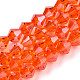 Electroplate Glass Beads Strands EGLA-Q118-6mm-A02-1