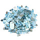 天然のアワビ/パウア貝の雲母の断片  ネイルアートデコレーション  シェルマイカスライス  染め  空色  1~20x1~15x0.5mm MRMJ-N026-001-A06-2
