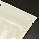 パールフィルムpvcジップロックバッグ  再封可能な包装袋  ハングホール付き  トップシール  セルフシールバッグ  長方形  ホワイト  12x7.5cm X-OPP-L001-02-7.5x12cm-2