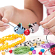 Hobbiesay 12 pièces 3 couleurs perles de silicone écologiques de qualité alimentaire SIL-HY0001-20-5