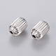 304 Stainless Steel Corrugated Beads STAS-G010-12x18mm-1-2
