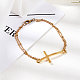 Chgcraft 60 pz lateralmente croce connettore in lega charms misti collegamenti di colore per fai da te braccialetto collana gioielli artigianali PALLOY-CA0001-04-3