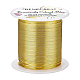 丸銅線  ワイヤーラップジュエリー作り用  ライトゴールド  18ゲージ  1mm  約98.42フィート（30m）/ロール CWIR-BC0006-02C-LG