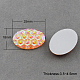 Resin Cabochons CRES-R084-25x18mm-10-1