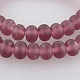 Frosted Lampwork Rondelle Beads Strands LAMP-O004-B01-1