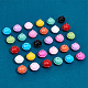 NBEADS 48 Pcs 23mm Colorful Bell Pendants IFIN-NB0001-43-4