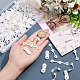 Nbeads 180Pcs 3 Style Resin Female Buckle Disposable Snap KY-NB0001-52-3