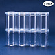 BENECREAT 8 PACK 250ml Empty Clear Plastic Slime Storage Favor Jars Wide-mouth Plastic Containers for display CON-BC0004-59B-2