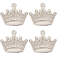 Beebeecraft 1 Box 8Pcs Crown Charms Stainless Steel King Pendants Charms for jewellery Making Earrings Necklace Bracelets DIY Crafts STAS-BBC0003-66-1