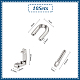 UNICRAFTALE 10pcs Stainless Steel Fold Over Clasp Bracelet Extender Clasp Metal Jewelry Clasps Link Extension Clasp for Bracelet Necklace Jewelry Making STAS-UN0049-93-3