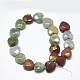 Chapelets de perles en agate indienne naturelle G-S357-E01-03-2
