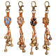 Olycraft 8 campana de bruja para puerta con piedras preciosas naturales HJEW-PH01540-1