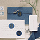 ワックスシーリングスタンプセット  金メッキシーリングワックススタンプソリッドブラスヘッド  レトロな木製ハンドル付き  封筒の招待状  ギフトカード  ムーン  83x22mm  ヘッド：7.5mm  スタンプ：25x14.5mm AJEW-WH0208-1050-6