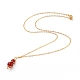 Natural Gemstone Pendant Necklace & Dangle Earrings Jewelry Sets SJEW-JS01060-3