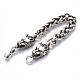 Men's Alloy Wheat Chain Bracelets BJEW-T014-07AS-5
