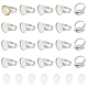 Kit de fabrication d'anneaux ovales en forme de dôme vierge DIY-UN0050-25-1