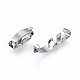304 Stainless Steel Fold Over Clasps STAS-N092-169-3