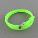 Vente chaude! bracelets en silicone de caoutchouc réglables BJEW-R242-M-2
