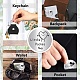 CREATCABIN 4Pcs Heart Pocket Hug Token Long Distance Relationship Keepsake Token Stainless Steel Double Sided Pocket Token Coin Sign with Keychains for Memento Gift 1.2 x 1.2Inch AJEW-CN0001-96-5