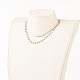 Colliers de chaîne de perles faits à la main en laiton émaillé NJEW-JN03145-6