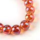 Chapelets de perles en verre électroplaqué X-EGLA-Q062-8mm-A13-2