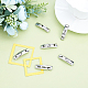 UNICRAFTALE about 12pcs 6 Styles Curved Tube Beads Stainless Steel Loose Beads 18x4mm Hole Metal Bead for DIY Bracelets Necklaces Jewelry Making STAS-UN0015-10P-4