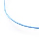 Fabricación de pulseras de cordones de poliéster encerado plano ajustable AJEW-JB00508-08-2