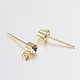 Accessoires des clous d'oreilles en 304 acier inoxydable X-STAS-H436-23-2