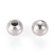 304 Stainless Steel Hollow Round Seamed Beads STAS-R032-5mm-2