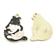 Pendentifs d'émail en alliage&nbsp;ENAM-D051-06G-1