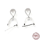 925 Sterling Silver Ice Pick Pinch Bails STER-Z001-122S-05-1