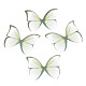 Décoration artisanale d'ailes en tissu polyester bicolore FIND-S322-012D-07-1
