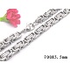 201 Stainless Steel Byzantine Chain Necklaces NJEW-V0306-06-1
