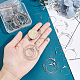 Kit de fabrication de boucles d'oreilles goutte de cercle bricolage unicraftale DIY-UN0004-10-4