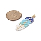 3pcs 3 perles de rocailles japonaises miyuki faites à la main PALLOY-MZ00025-3