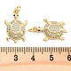 Подвески из латуни с прозрачным фианитом KK-U009-12L-G-3