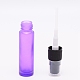 空のポータブルガラススプレーボトル  ファインミストアトマイザー  腹筋ダストキャップ付き  詰め替え式ボトル  紫色のメディア  2x9.65cm  容量：10ミリリットル MRMJ-WH0018-95C-2