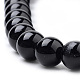 Natural Obsidian Beads Strands X-G-S259-33-8mm-3