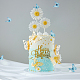Creatcabin 12 pz 6 stili toppers cupcake farfalla specchio acrilico FIND-CN0001-44-5