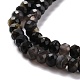 Natural Golden Sheen Obsidian Beads Strands G-K312-11B-3