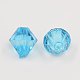 Faceted Bicone Transparent Acrylic Beads DBB3mm11-1